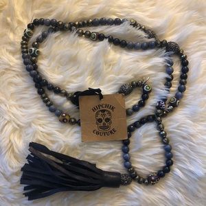 Hipchik couture tassel necklace